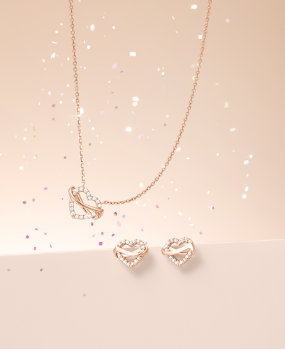 [아이유 PICK] ETER HEART 목걸이+귀걸이 세트 (SET-J0-1025)