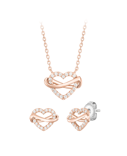 [아이유 PICK] ETER HEART 목걸이+귀걸이 세트 (SET-J0-1025)