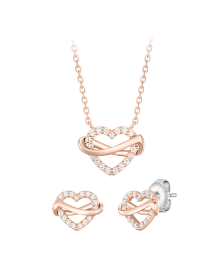 [아이유 PICK] ETER HEART 목걸이+귀걸이 세트 (SET-J0-1025)