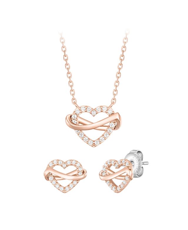 [아이유 PICK] ETER HEART 목걸이+귀걸이 세트 (SET-J0-1025)