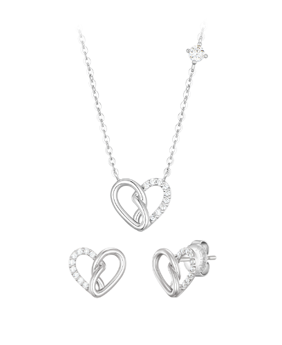 ETER HEART 목걸이+귀걸이 세트 (SET-J0-1024)