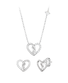 ETER HEART 목걸이+귀걸이 세트 (SET-J0-1024)