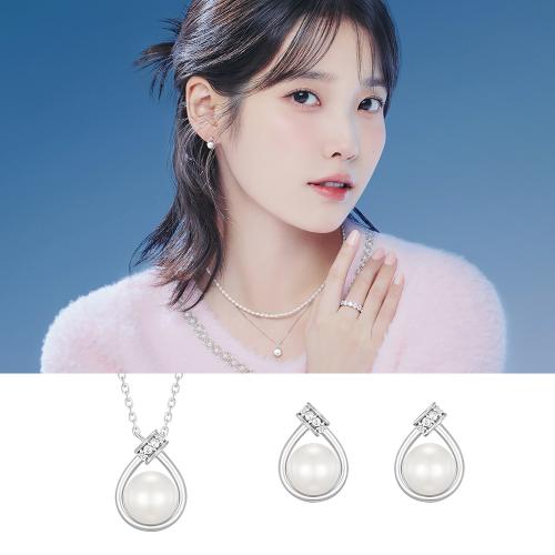 [아이유 PICK] PERLINA 진주 목걸이+귀걸이 세트 (SET-J0-1108)