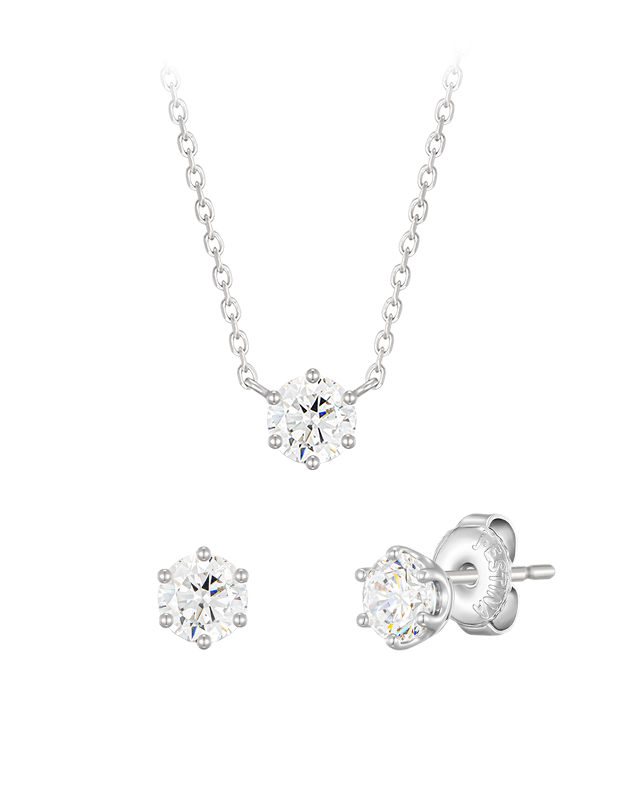 WHITEMOND 3부 목걸이+귀걸이 세트 (SET-J0-0107)