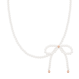 마리엘 리본 진주 비드목걸이 (JJLJNI4BS356SR420)