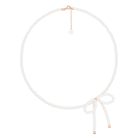 마리엘 리본 진주 비드목걸이 (JJLJNI4BS356SR420)