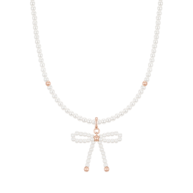 마리엘 리본 진주 비드목걸이+펜던트 세트 (SET-J0-0908)