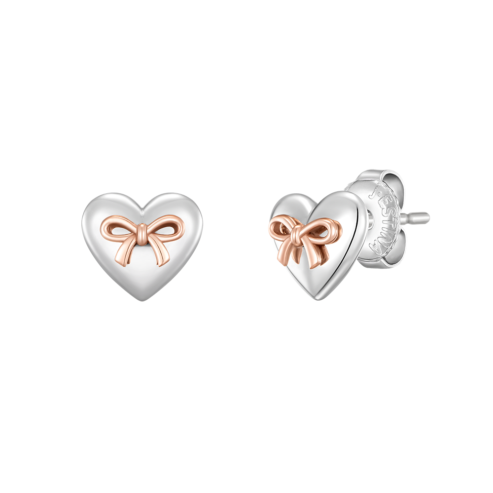 [아이유 PICK] 레이첼 리본 하트 귀걸이 (JJLJE04BS360SC000)