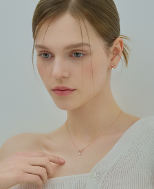 레이첼 리본 목걸이+귀걸이 세트 (SET-J0-0205)