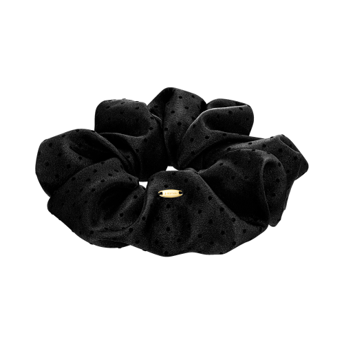 LALA J 새틴 도트 헤어 스크런치 (JALJHS4BS835FABK0)