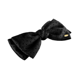 LALA J 새틴 도트 리본 헤어핀 (JALJHP4BS836FABK0)