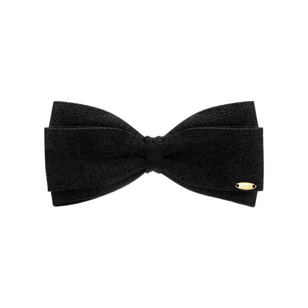 LALA J 트위드 리본 헤어핀 - 블랙 (JALJHP4BS837FABK0)