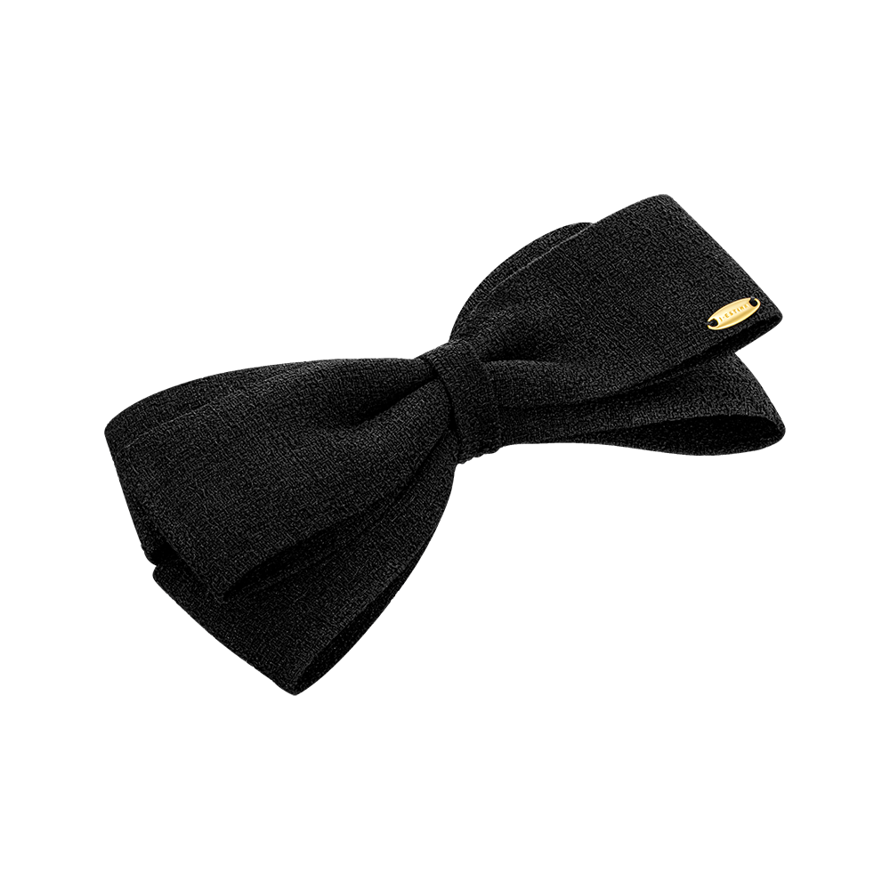 LALA J 트위드 리본 헤어핀 - 블랙 (JALJHP4BS837FABK0)