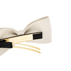 J.RIBBON 레더 헤어핀 (JAI1HP4BS842FAIV0)