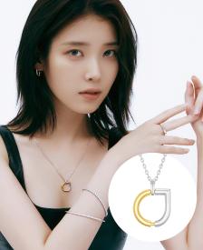 [아이유 PICK] UNIS 투톤 목걸이 (JJUNN04BS500SC600)