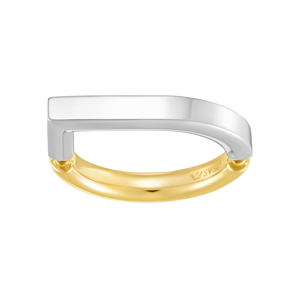[아이유 PICK] UNIS 투톤 반지 (JJUNR04BS500SC120)