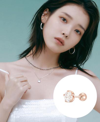[아이유 PICK] WHITEMOND 14K 싱글 피어싱 (JJJTEQ4BS065R4P00)