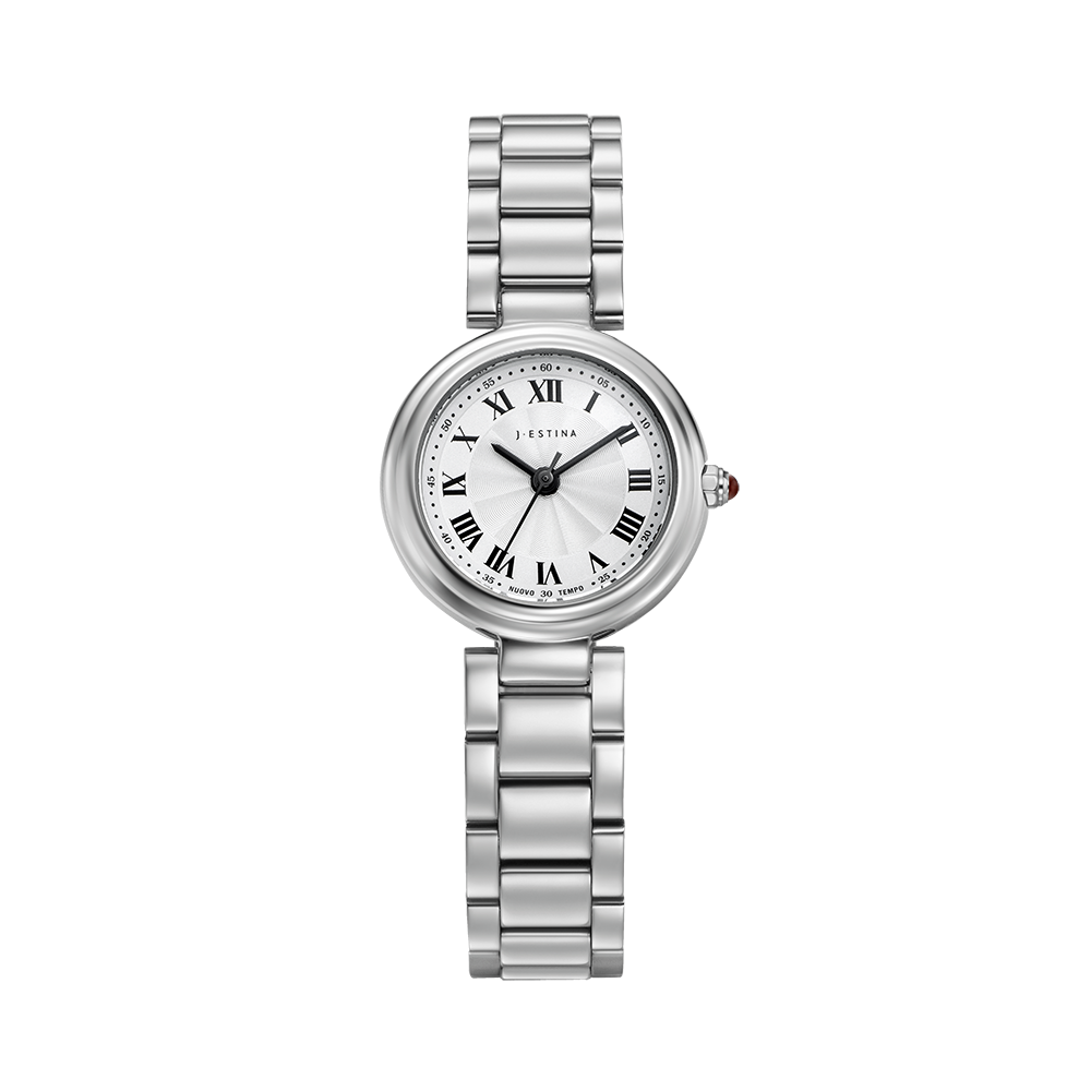 [아이유 PICK] Nuovo Tempo 라운드 메탈 시계 (JWT2ME4BS401WHWH0)