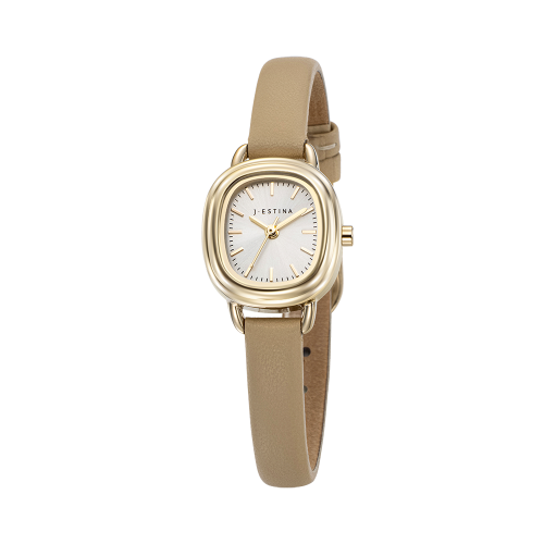 AMICO 라운드 가죽 시계 (JWM1LE4BS403GOBE0)