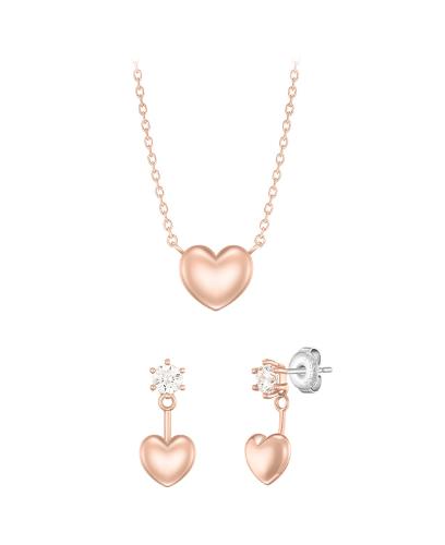 LALA J 하트 목걸이+귀걸이 세트 (SET-J0-0711)