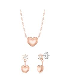 LALA J 하트 목걸이+귀걸이 세트 (SET-J0-0711)