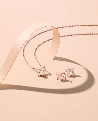 레이첼 진주 목걸이+귀걸이 세트 (SET-J0-0714)