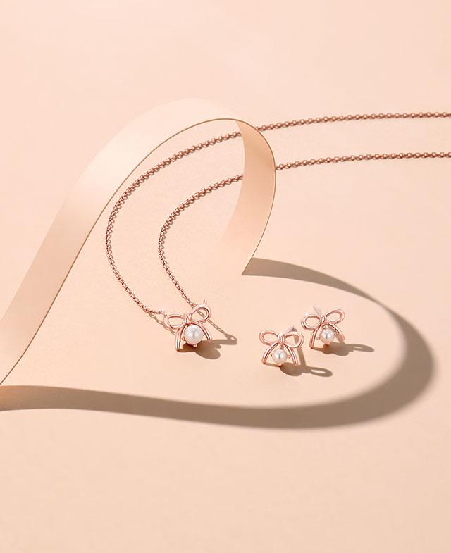 레이첼 진주 목걸이+귀걸이 세트 (SET-J0-0714)