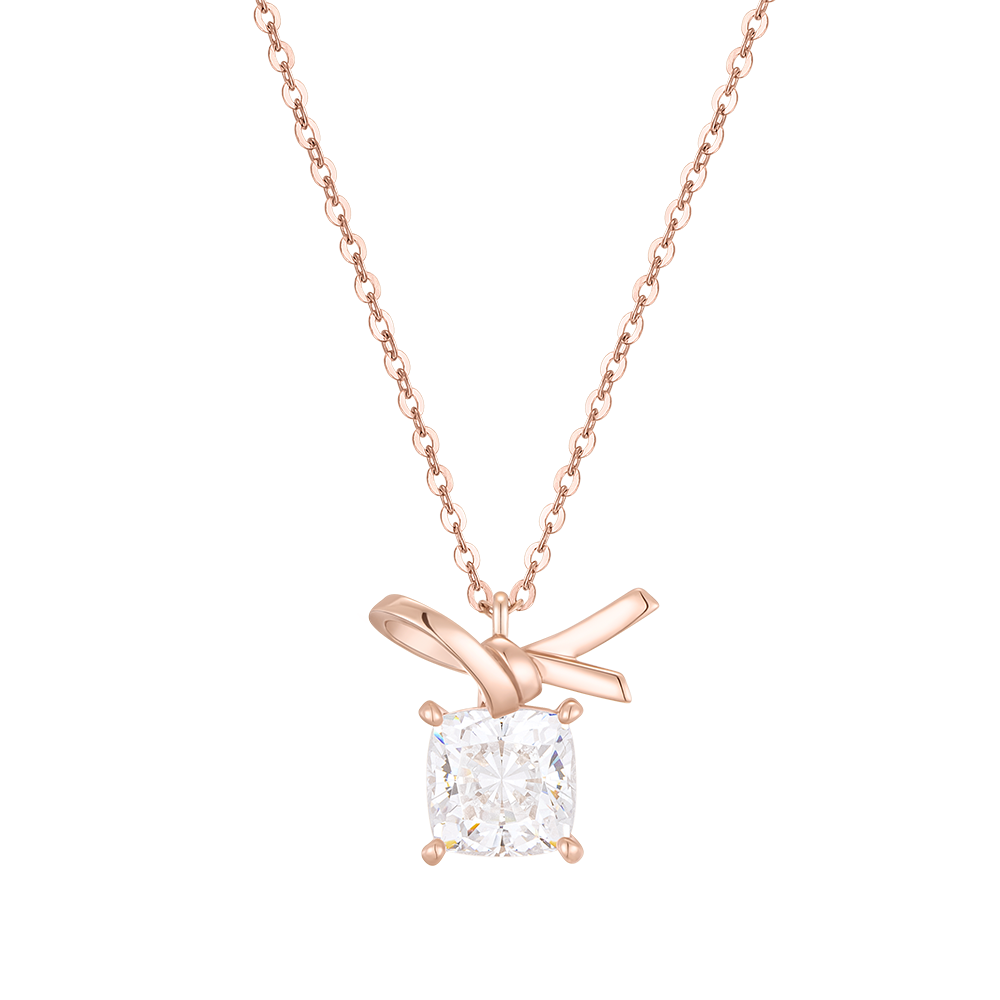 [패밀리 세일] [아이유 PICK] HERBOW 14K 쿠션컷 목걸이 (JJRBNQ4BF279R4420)