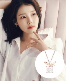[패밀리 세일] [아이유 PICK] HERBOW 14K 쿠션컷 목걸이 (JJRBNQ4BF279R4420)