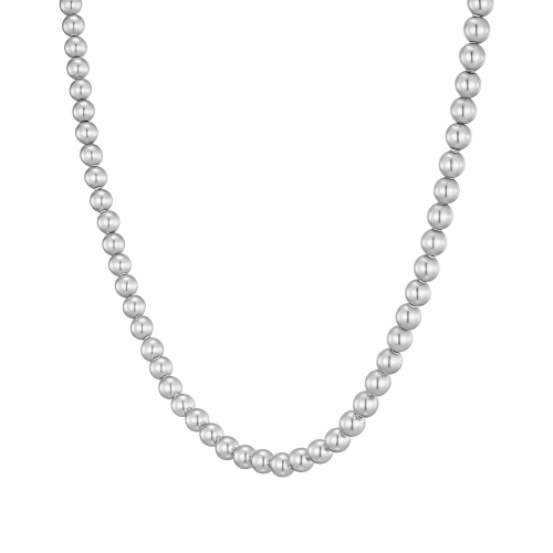 [아이유 PICK] BASIC PERLINA 그레이 진주 비드목걸이 4mm (JJP1NI4BF220SW420)