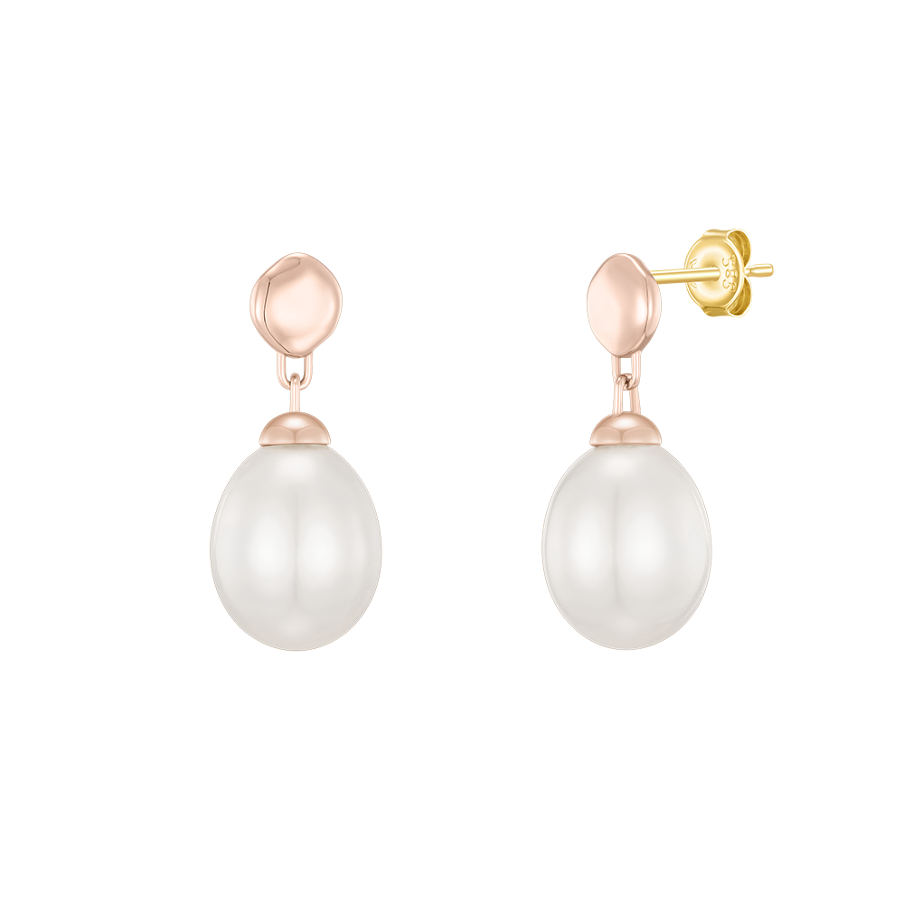 BASIC PERLINA 14K 바로크 담수진주 귀걸이 (JJP1EF4BF223R40A0)