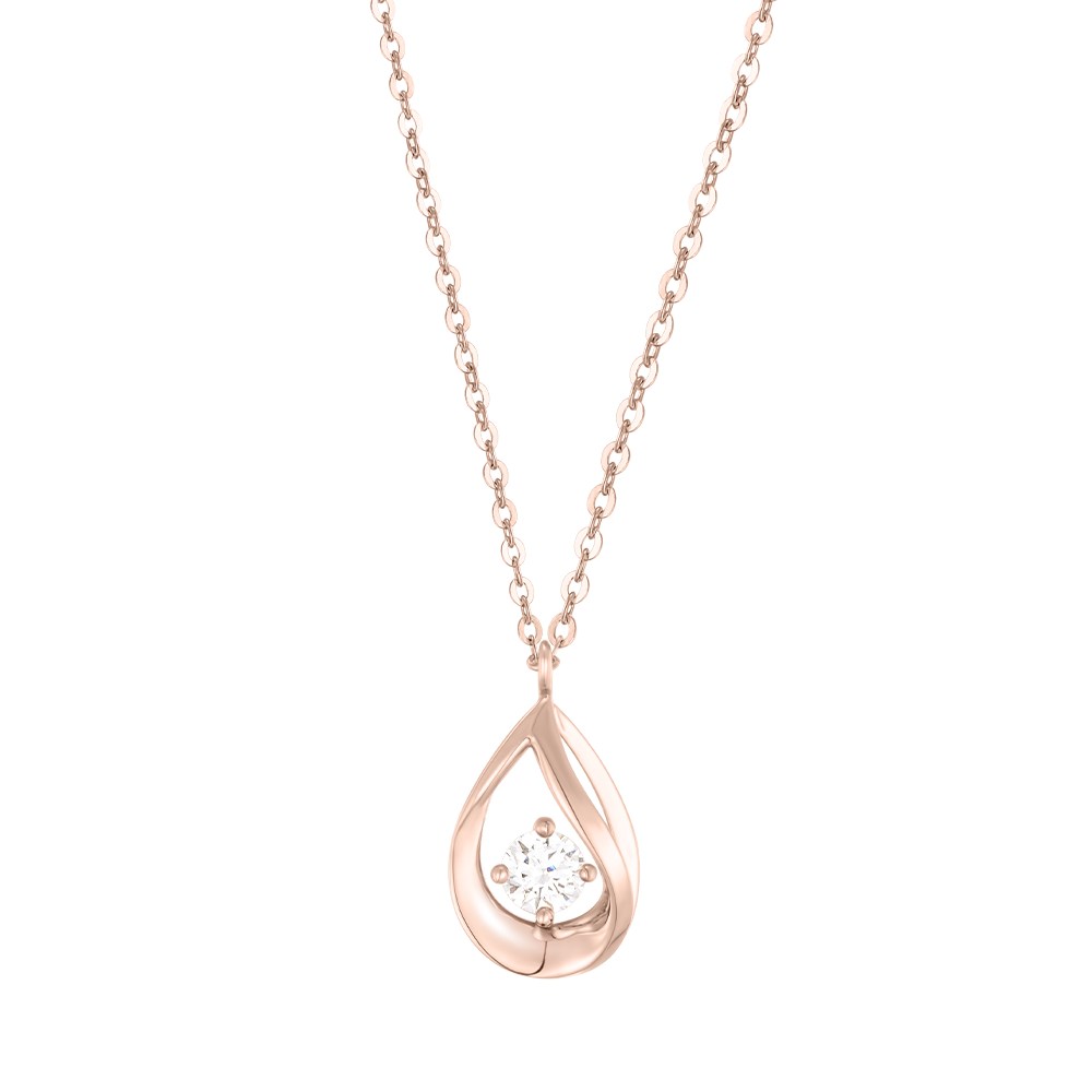 [아이유 PICK] MARIEBEL 14K 페어 1부 다이아 목걸이 (JJMBND4BF481R4420)