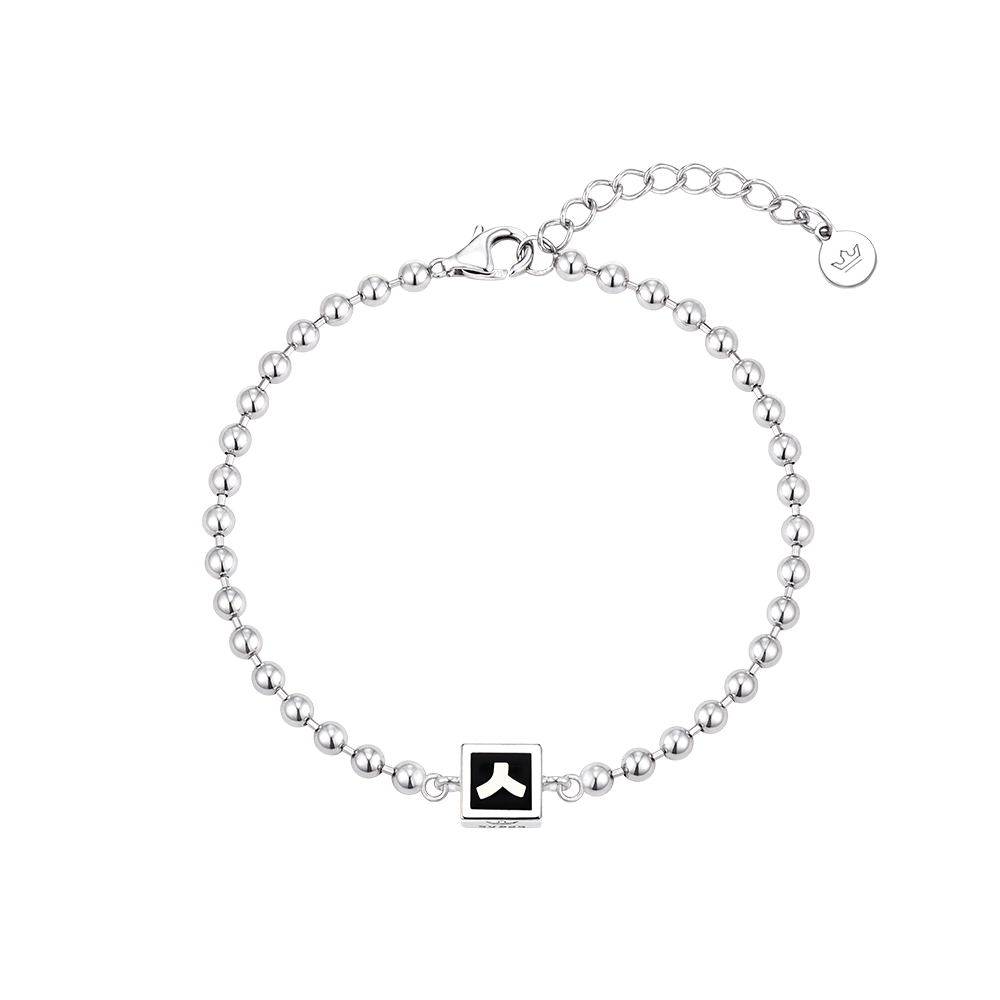 [아이유 PICK] 서울서체 한글 주얼리 볼체인 팔찌 (JJADBZ4BF946SW190)