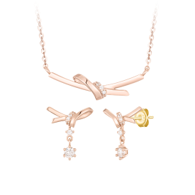 [아이유 PICK] HERBOW 14K 목걸이+귀걸이 세트 (SET-J0-1203)