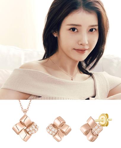 [아이유 PICK] J.Weave 14K 목걸이+귀걸이 세트 (SET-J0-1206)