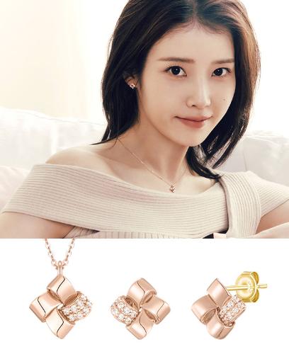 [아이유 PICK] J.Weave 14K 목걸이+귀걸이 세트 (SET-J0-1206)