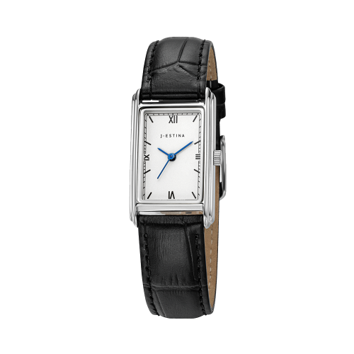 [아이유 PICK] NUOVO TEMPO 렉탱글 가죽 시계 (JWT2LE5BS502WHBK0)