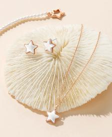 [아이유 PICK] 마리엘 진주 별 목걸이+귀걸이 세트 (SET-J0-0210)