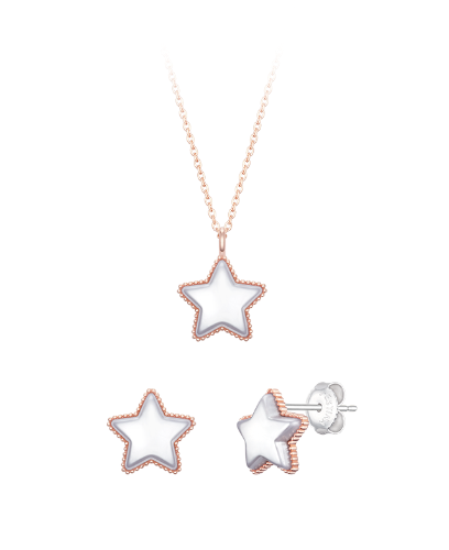 [아이유 PICK] 마리엘 진주 별 목걸이+귀걸이 세트 (SET-J0-0210)