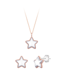 [아이유 PICK] 마리엘 진주 별 목걸이+귀걸이 세트 (SET-J0-0210)