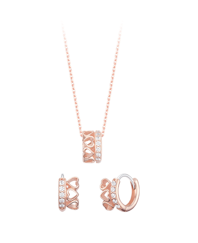 [아이유 PICK] LALA J HEART 목걸이+귀걸이 세트 (SET-J0-0207)