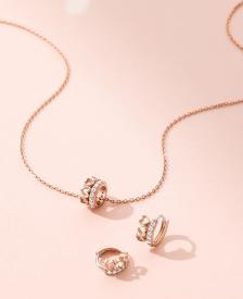 [아이유 PICK] LALA J HEART 목걸이+귀걸이 세트 (SET-J0-0207)