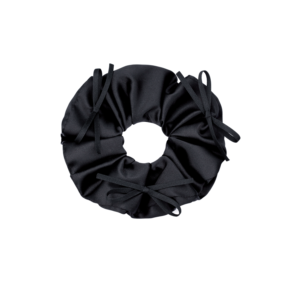 LALA J 새틴 리본 헤어 스크런치 (JALJHS5B4822FABK0)