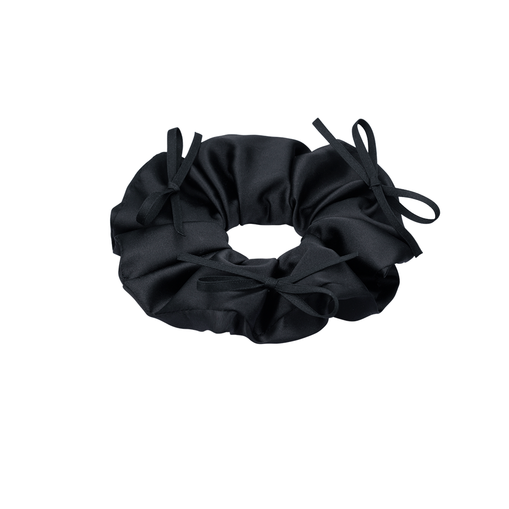 LALA J 새틴 리본 헤어 스크런치 (JALJHS5B4822FABK0)