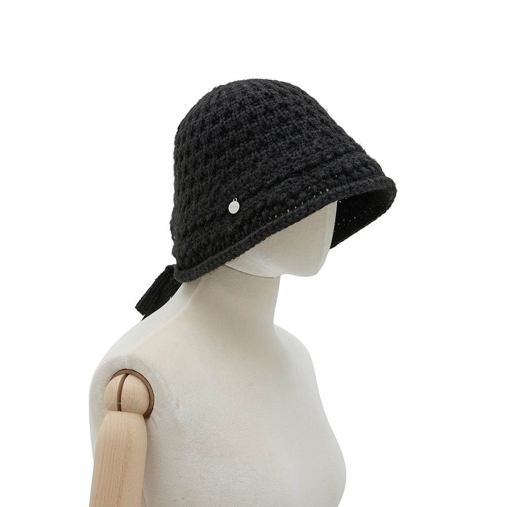 니트 리본 버킷햇 BK (JEACEM5BF923BK260)