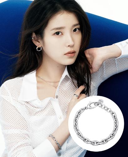 [아이유 PICK] UNIS 링크체인 팔찌 S (JJUNB05B5504SW190)