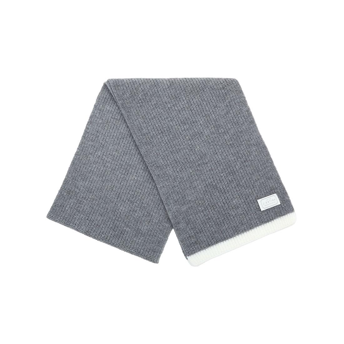 J.LETTER 컬러트림 머플러 장갑세트 GR (JEACEC5BF581GR260)