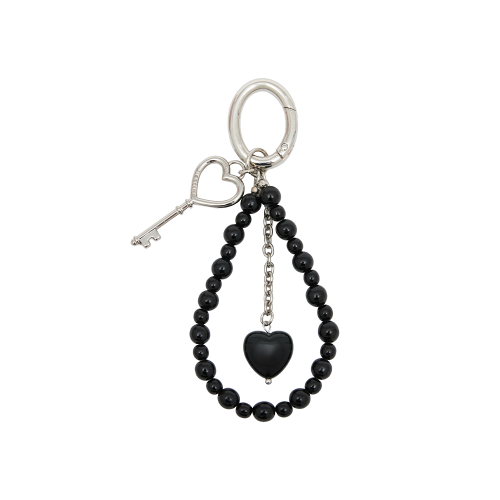 J.LETTER 하트키 비즈 참 BK (JEACEA6BS982BK360)