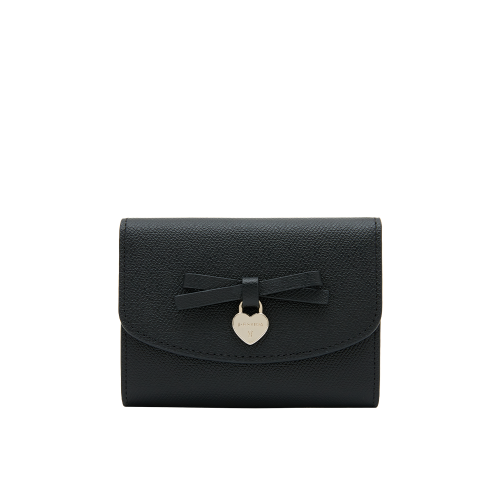 JANE 리본 3단 미니 반지갑 BK (JSNCSC6BS747BK010)