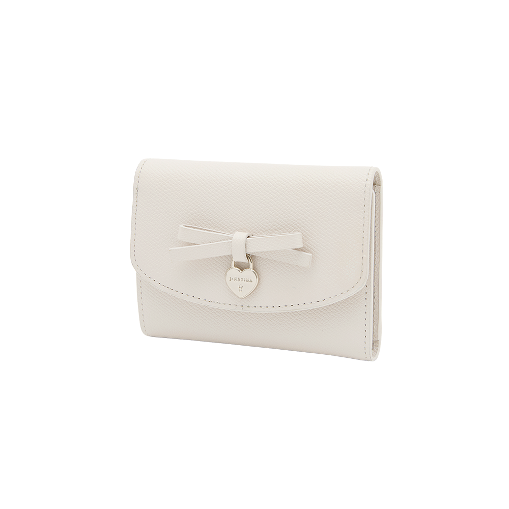 JANE 리본 3단 미니 반지갑 IV (JSNCSC6BS747IV010)